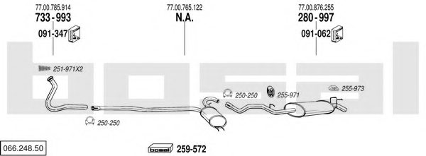 BOSAL 066.248.50 Exhaust System